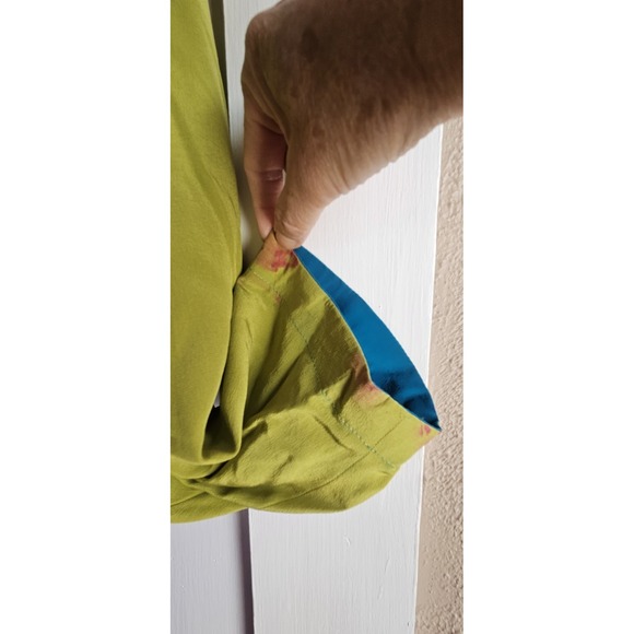 VTG Linda Allard for ELLEN TRACY Hongkong made woman Sz 4 Silk neon jacket - Picture 8 of 16